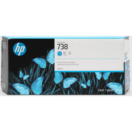 Original Tintenpatrone HP DESIGNJET 738 Türkis