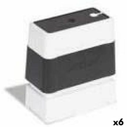 Siegel Brother 12 x 12 mm Schwarz (6 Stück)